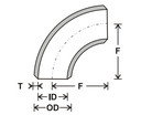 Jis 90 Deg Bend Short Radius Ming Buttweld Fittings