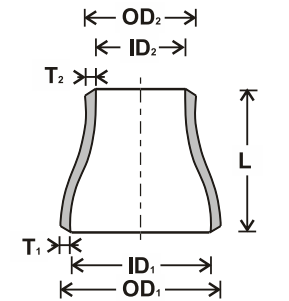 Jis Concentric Reducer Ming Buttweld Fittings