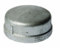 Round Caps Female Galvanised Malleable Fitting