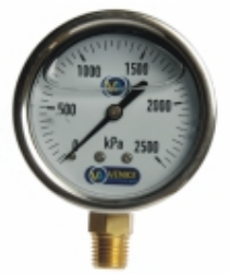 Pressure Guage 63mm Dial 1/4 BSP Brass